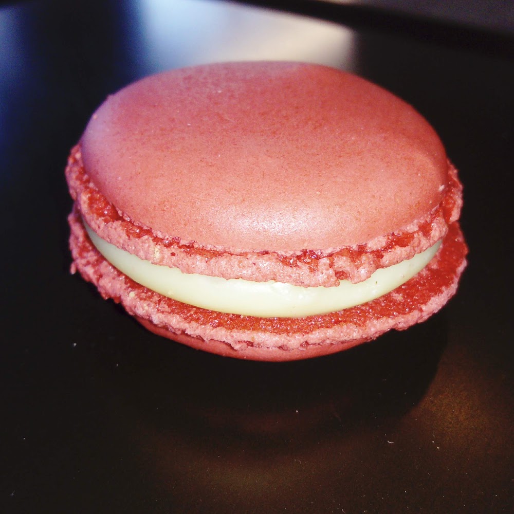 Macaron géant framboise